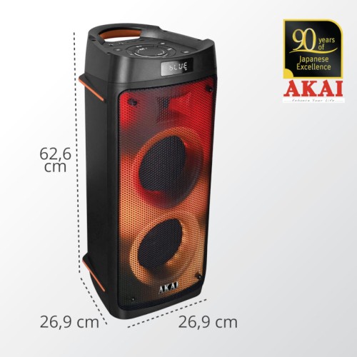 Akai Φορητό Ηχείο Bluetooth Party Box 810 (110582-0105)
