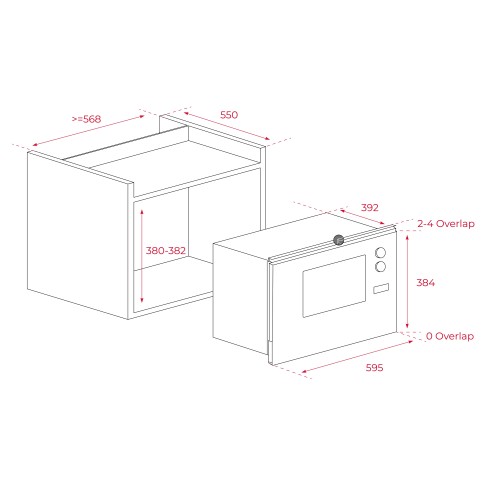 Teka Εντοιχιζόμενος Φούρνος Μικροκυμάτων ML 825 TFL