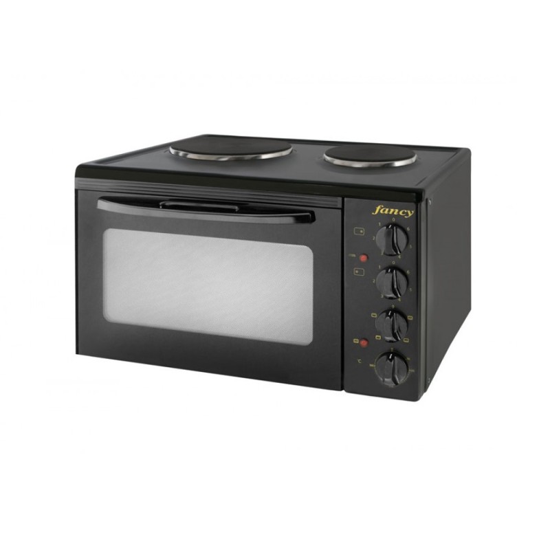 Fancy  Ηλεκτρικό Φουρνάκι 2 εστιών (0216) Μαύρο