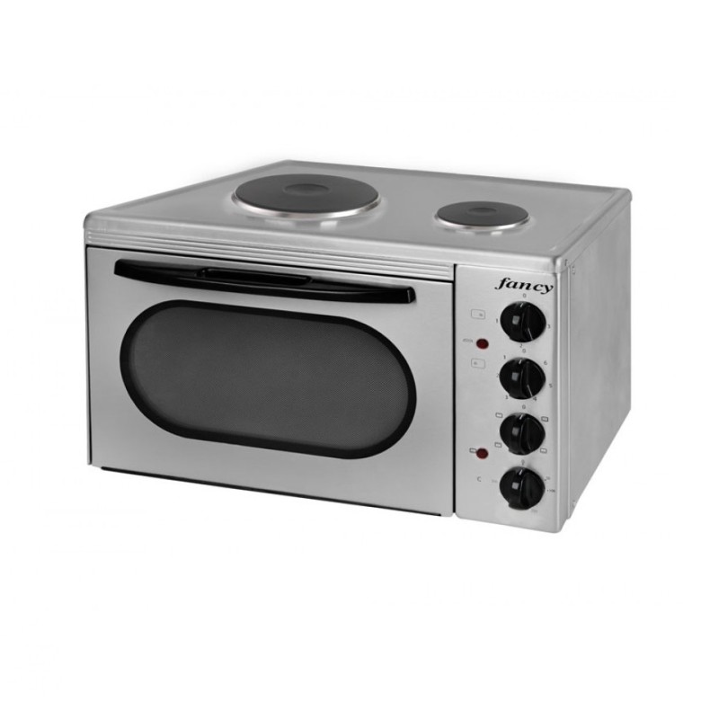 Fancy  Ηλεκτρικό Φουρνάκι 2 εστιών (0155) Inox