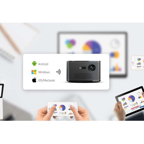 HP Βιντεοπροβολέας MP2000 Pro/GRS με WiFi & Bluetooth (113049-0040)