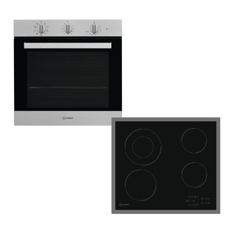 Indesit Σετ Φούρνος IFW 6834 IX + Εστία RI 261 X