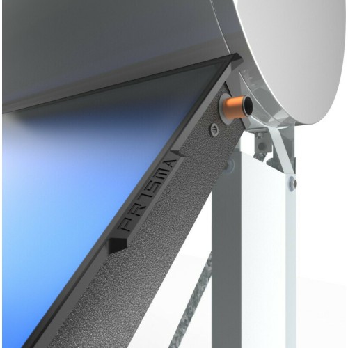 Calpak Ηλιακός Θερμοσίφωνας Prisma 160lt/2m² Glass Διπλής Ενέργειας