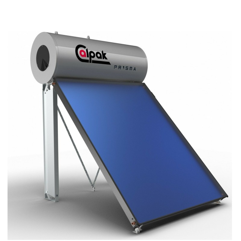 Calpak Ηλιακός Θερμοσίφωνας Prisma 160lt/2m² Glass Διπλής Ενέργειας