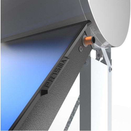 Calpak Ηλιακός Θερμοσίφωνας Prisma 160lt/2,5m² Glass Διπλής Ενέργειας