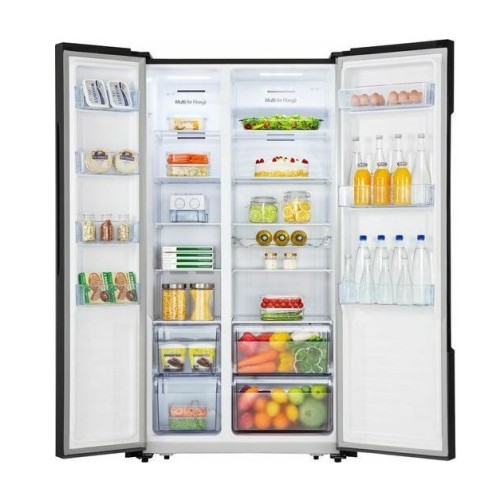 Hisense Ψυγείο Ντουλάπα RS677N4BFE NoFrost 519lt Υ178.6xΠ91xΒ64.3εκ.Black 