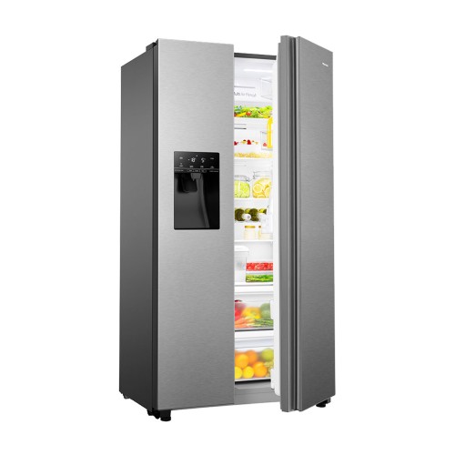 Hisense Ψυγείο Ντουλάπα RS694N4TIE Νo Frost 562Lt Inox