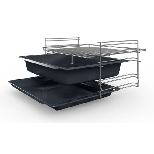 Pitsos Εντοιχιζόμενος Φούρνος Ανω πάγκου PH10M40X2 66lt Π59.4εκ. Inox