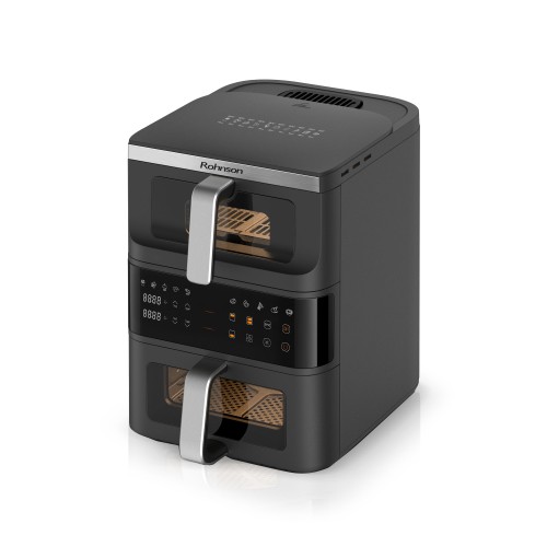 Rohnson Φριτέζα Αέρος Double Stack Air Fryer R-2892 με 2 Αποσπώμενους Κάδους 10lt