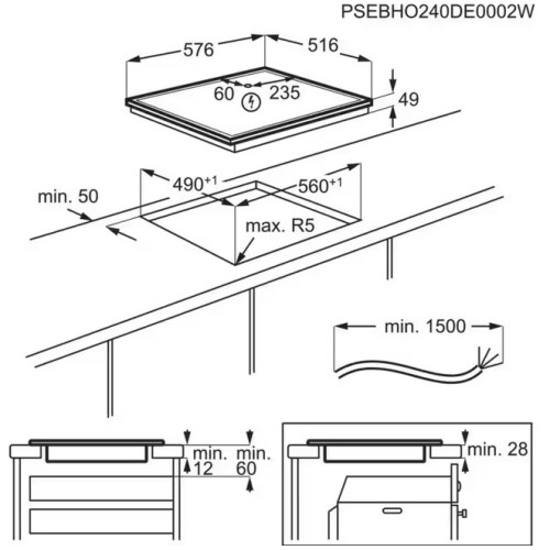 AEG Εστία Επαγωγική TO64IA0FXB