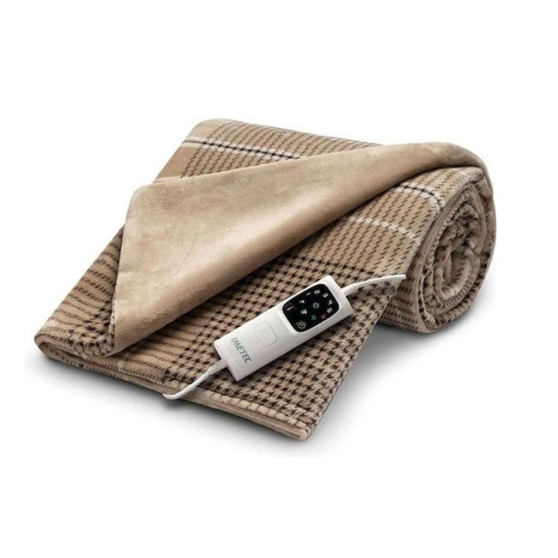 Imetec Ηλεκτρική Κουβέρτα Adapto 6T Grand Luxe 16936 Διπλή Κουβέρτα Καφέ 180x140cm