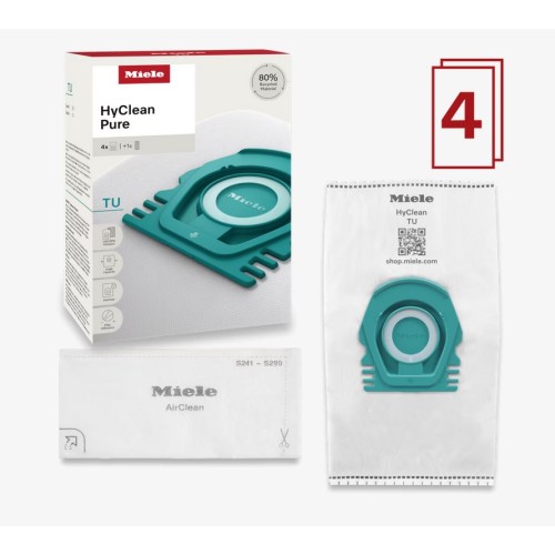 Miele Σακούλες Σκούπας TU HyClean Pure 4τμχ