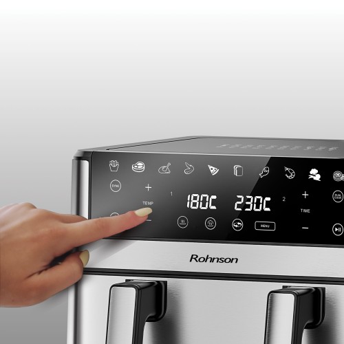 Rohnson Φριτέζα Αέρος R-28010 με Αποσπώμενο Κάδο 10,4lt 2400W Μαύρο