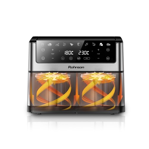 Rohnson Φριτέζα Αέρος R-28010 με Αποσπώμενο Κάδο 10,4lt 2400W Μαύρο