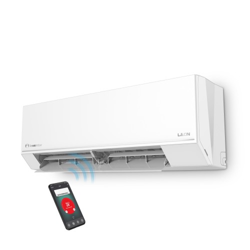 Inventor Κλιματιστικό Inverter Leon LHUVI-12WFI / LHUVO-12 12000btu με Ιονιστή και WiFi (A+++/A+++)