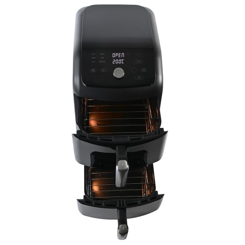 IQ Φριτέζα Αέρος AF-008 με 2 Αποσπώμενους Κάδους 11lt 2470W Μαύρη