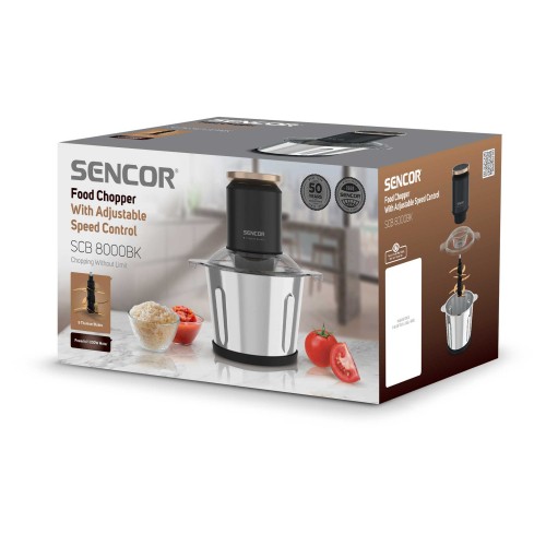 Sencor Πολυκόπτης SCB 8000BK 800W με Δοχείο 3lt
