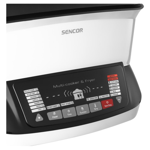 Sencor Φριτέζα Αέρος Πολυλειτουργική SFR 9400WH με Αποσπώμενο Κάδο 4,8lt 1800W Λευκή