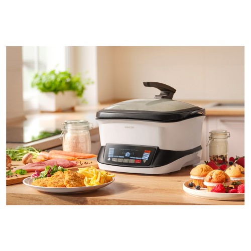 Sencor Φριτέζα Αέρος Πολυλειτουργική SFR 9400WH με Αποσπώμενο Κάδο 4,8lt 1800W Λευκή