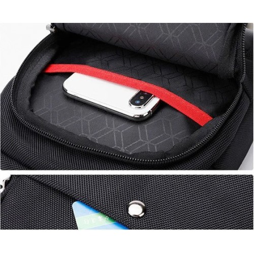 Arctic Hunter Τσάντα Ώμου K00063 με Θήκη Tablet Χωρητικότητα 2.9L Μαύρη