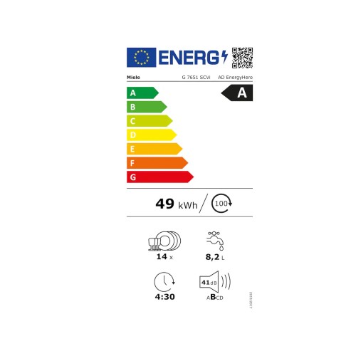 Miele Εντοιχιζόμενο Πλυντήριο Πιάτων G 7651 SCVi AD για 14 Σερβίτσια 60cm