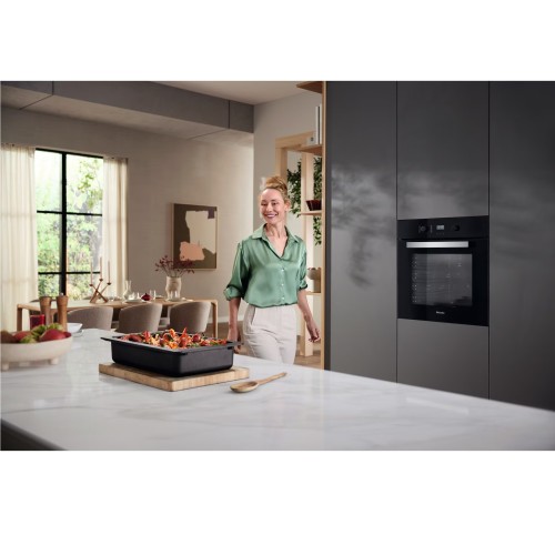Miele Εντοιχιζόμενος Φούρνος Ανω πάγκου H 2455 B ACTIVE 76Lt Π60εκ. Μαύρο obsidian