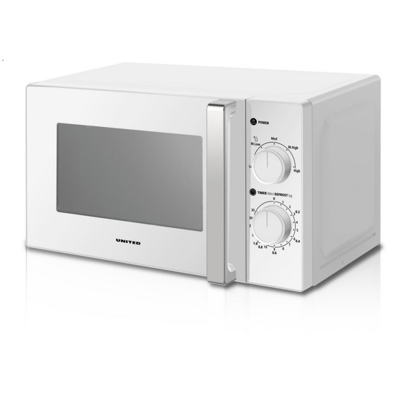 United Φούρνος Μικροκυμάτων MWO-2802 20lt Λευκός