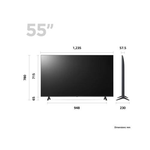 LG Τηλεόραση 55UR78006LK Smart 4K UHD LED 55''