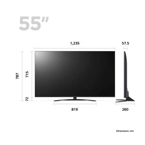 LG Τηλεόραση 55UR81006LJ Smart 4K UHD LED 55''