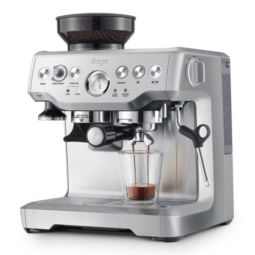 Sage Αυτόματη Μηχανή Espresso The Barista Express BES875BSS 1850W Πίεσης 15bar με Μύλο Αλεσης Ασημί