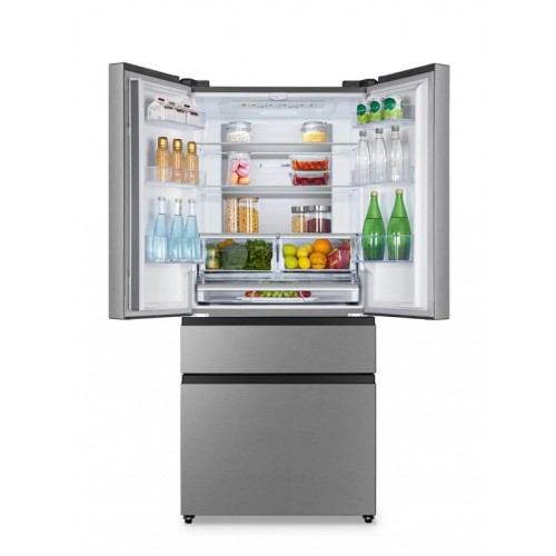 Hisense Ψυγείο Ντουλάπα RF540N4SBI2 NoFrost 480lt Υ181.7xΠ79.4xΒ70.6εκ. Inox