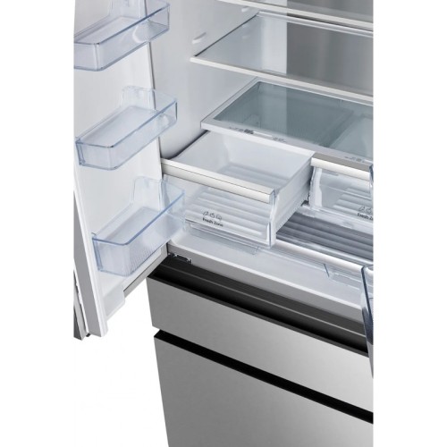 Hisense Ψυγείο Ντουλάπα RF540N4SBI2 NoFrost 480lt Υ181.7xΠ79.4xΒ70.6εκ. Inox
