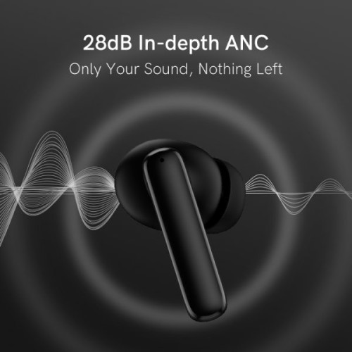 QCY  Ακουστικά Bluetooth T13 ANC True Wireless Black