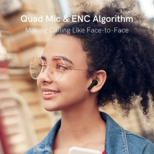 QCY  Ακουστικά Bluetooth T13 ANC True Wireless Black