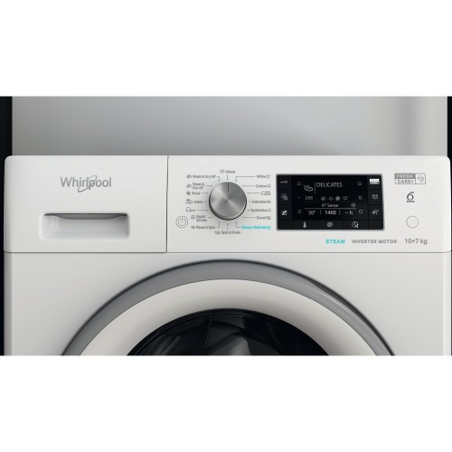 Whirlpool Πλυντήριο-Στεγνωτήριο FFWDD 1076258 SV (10kg/7kg 1600rpm)