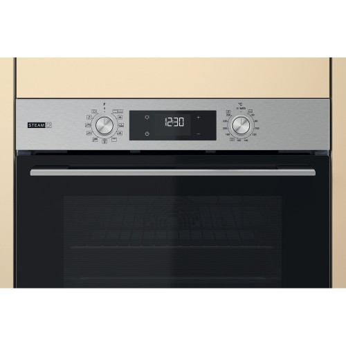 Whirlpool Εντοιχιζόμενος Φούρνος Ανω Πάγκου OMSK58HU1SX 71lt Π59.5εκ Inox