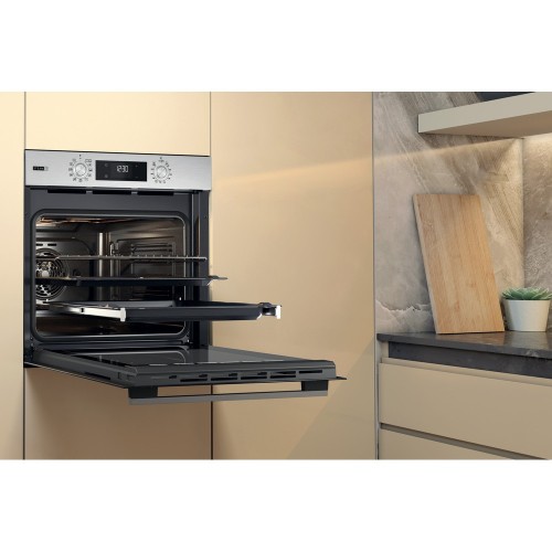 Whirlpool Εντοιχιζόμενος Φούρνος Ανω Πάγκου OMSK58HU1SX 71lt Π59.5εκ Inox