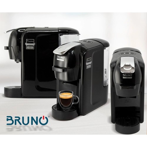 Bruno Μηχανή Espresso BRN-0124 3 σε 1  Nespresso/Dolce Gusto/Καφέ σε Σκόνη Πίεσης 19bar 1450W Μαύρη