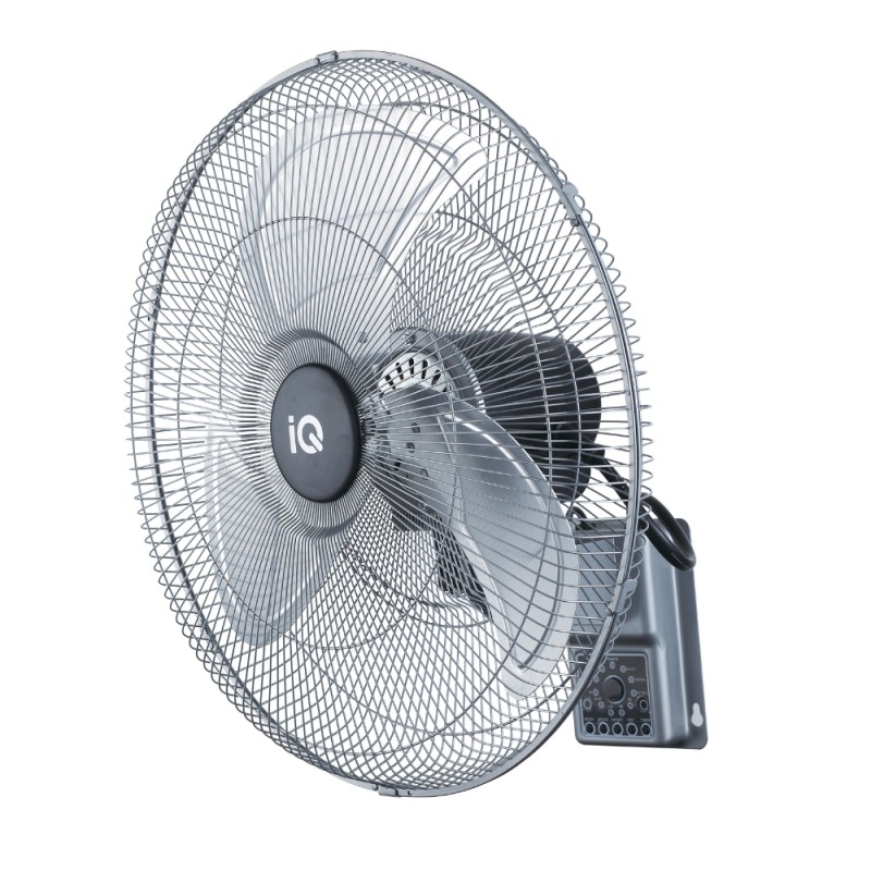 IQ Ανεμιστήρας Τοίχου Επαγγελματικός MWF-20R 130W Διαμέτρου 50cm με Τηλεχειριστήριο Ασημί