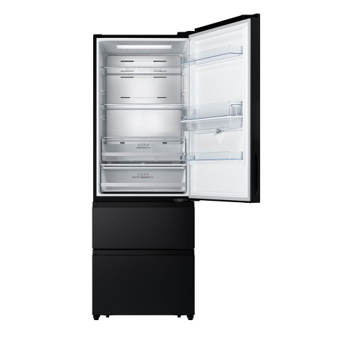 Hisense Ψυγειοκαταψύκτης RT641N4WFE1 Total NoFrost 493Lt Υ200xΠ70.4xΒ69.4εκ. Μαύρος