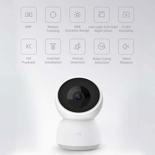Xiaomi IP Camera Imilab Home Security A1 με Wi-Fi (CMSXJ19E) 