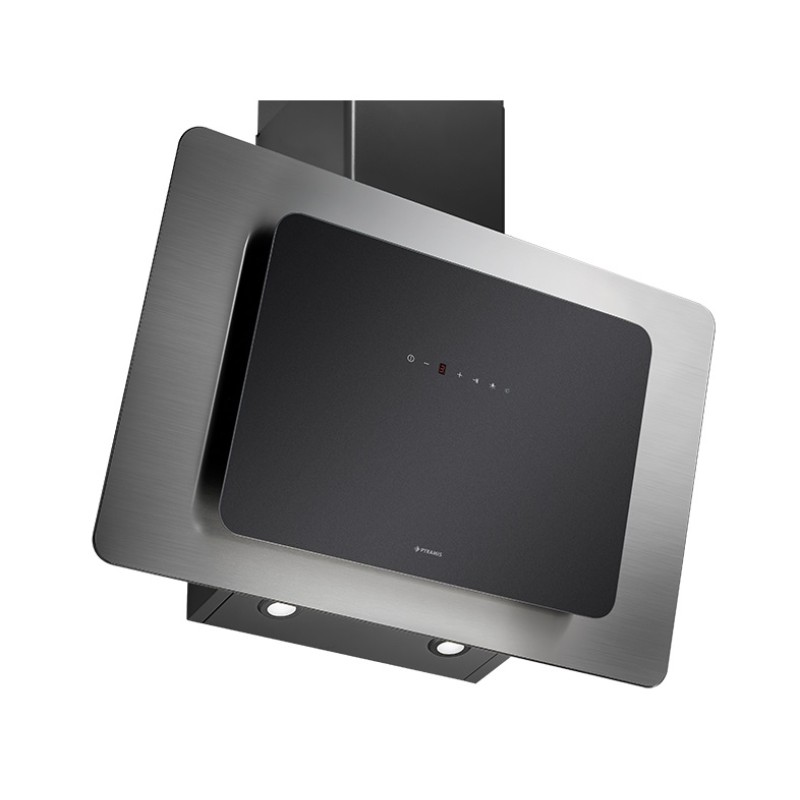 Pyramis Απορροφητήρας Τζάκι Vetrio (065039301) Inox-Black 60cm