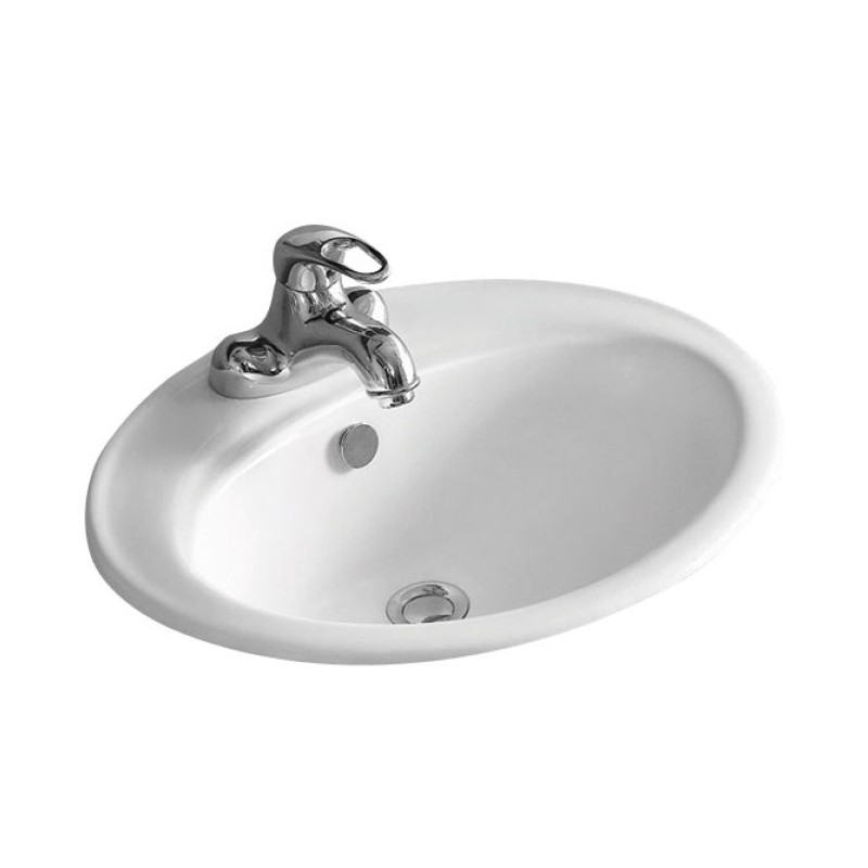 Pyramis Νιπτήρας Ένθετος Salvia (023018101) 55x47cm Λευκός