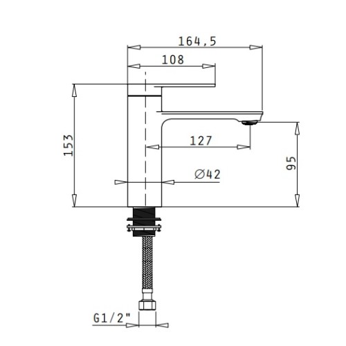 Pyramis Μπαταρία Νιπτήρα Αναμεικτική Rovetta (090939201)