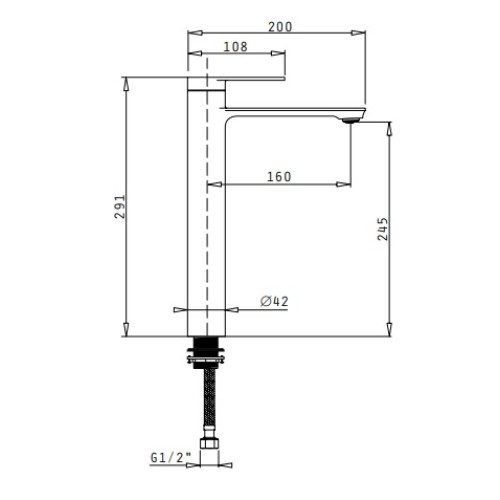 Pyramis Μπαταρία Νιπτήρα Αναμεικτική  Rovetta XL (090939301) 