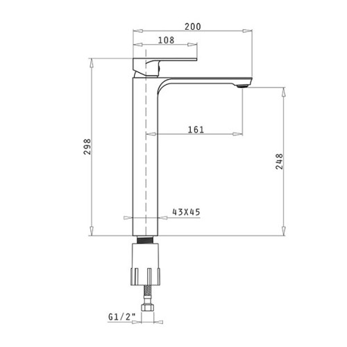 Pyramis Μπαταρία Νιπτήρα Αναμεικτική Arona XL (090939001) 