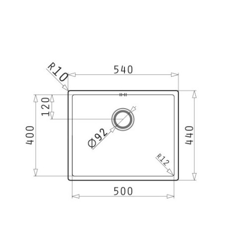 Pyramis Νεροχύτης Ισόπεδος Astris Colora 1B 50x40cm (101055801) Gun Metal
