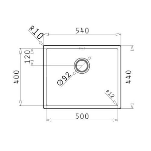Pyramis Νεροχύτης Ισόπεδος Astris Colora 1B 50x40cm (101056001) Gold