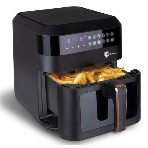 HomeVero Φριτέζα Αέρος HV-AF6.3 με Αποσπώμενο Κάδο 6.3lt 1300W Μαύρη