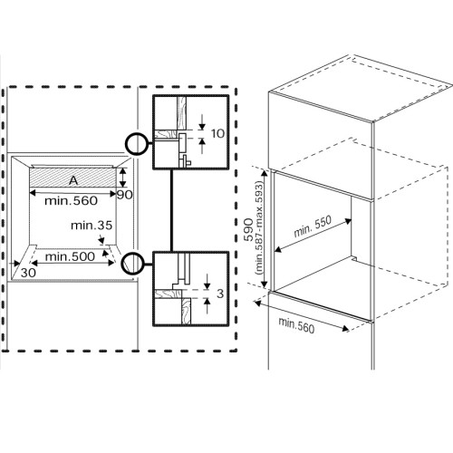 Beko Εντοιχιζόμενος Φούρνος Ανω Πάγκου BBIM12400XCS 72lt 